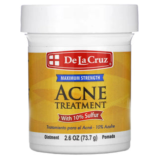De La Cruz Sulfur Ointment, Acne Medication, Maximum Strength, 2.6 Oz (73.7 G)
