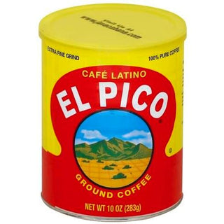 El Pico Coffee, Ground, Extra Fine Grind, Cafe Latino 10 Oz