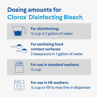 Clorox Disinfecting Bleach, Concentrated Formula, Regular - 81 Fl Oz