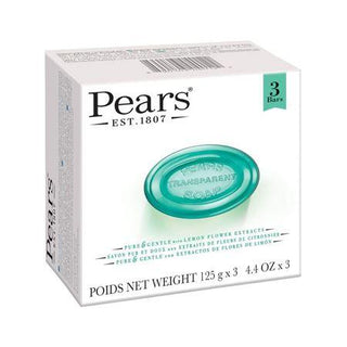 Pears With Lemon Flower Extracts Oil Clear Soap 3-3.5 Oz. Box