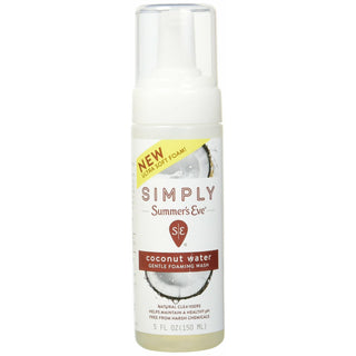 Summer's Eve Simply Gentle Foaming Wash, Coconut Water, 5 Oz