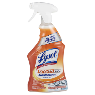 Lysol Kitchen Pro Antibacterial Cleaner - Liquid - 22 Fl Oz (0.7 Quart) - Fresh Citrus Scent - 1 Each - Clear