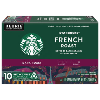 Starbucks Ground, Dark French Roast, Pods Coffee