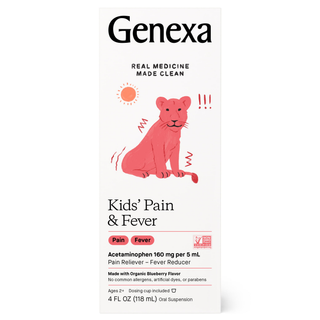 Genexa Blueberry Pain & Fever Kids 4 Oz [UNFI #48430]