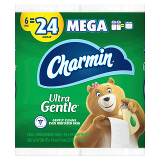 Charmin Ultra Gentle Mega Rolls Lotion Bathroom Tissue