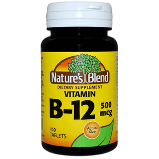 Nature's Blend Vitamin B12 500 Mcg Tablets
