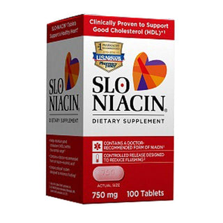Slo-Niacin Polygel Controlled-Release 750 Mg 100 Tablets