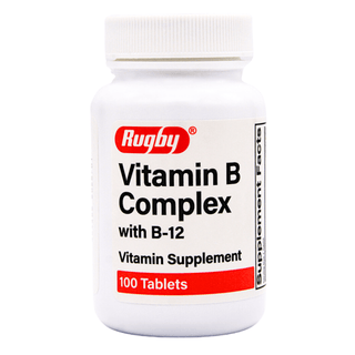 Rugby Major B-Complex With B-12 Vitamins - 100 Tablets
