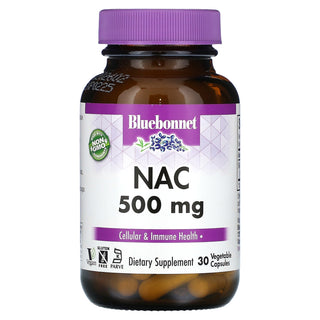 Bluebonnet Nutrition NAC, 500 Mg, 30 Vegetable Capsule