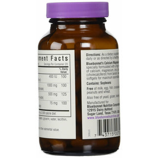 Bluebonnet Calcium Magnesium Zinc Plus Vitamin D3