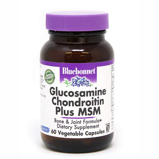 Bluebonnet Glucosamine Chondroitin Plus MSM 60 Vegetable Capsules