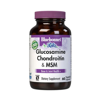 Bluebonnet Glucosamine Chondroitin Plus MSM, 120 Vegetable Capsules, Nutrition