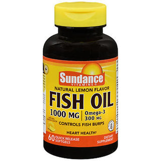 Sundance Vitamins® Fish Oil – 1000 mg – Natural Lemon Flavor