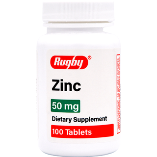 Rugby Zinc Dietary Supplement 50 Mg - 100 Tablets