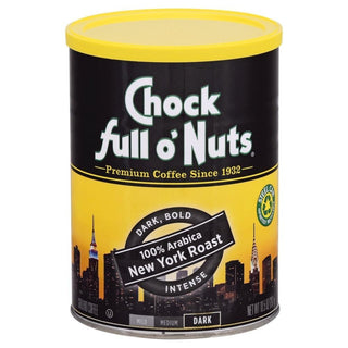 Chock Full O Nuts 100% Arabica New York Dark Roast Ground Coffee - 10.5oz