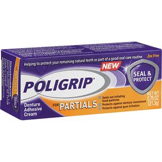Poligrip Seal & Protect For Partials Denture Adhesive Cream