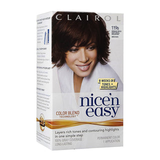 Nice N Easy Clairol 'n 5RB/119B Natural Medium Reddish Brown, Permanent Hair Color, 1 Kit