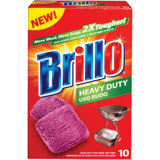 Brillo Soap Pads, Steel Wool, Heavy Duty