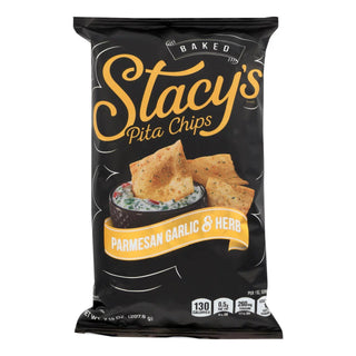 Stacy's Pita Chips, Parmesan Garlic & Herb, Baked 7.33 Oz