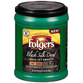 Folgers Ground Coffee - Black Silk Decaf - Dark