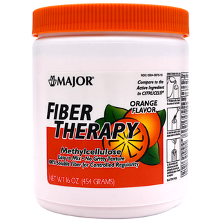 Major Soluble Fiber Therapy Powder Orange Flavor - 16 Oz