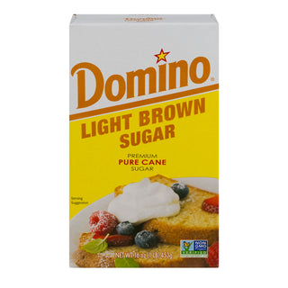 Domino Premium Pure Cane Light Brown Sugar 1 Lb
