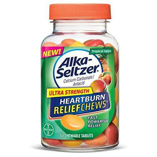 Alka-Seltzer Ultra Strength Relief Chew Tropical Twist 50ct