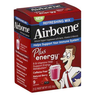 Airborne Plus Energy Packets, Berry 9 each