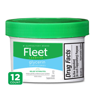 Fleet Laxative Glycerin Suppositories For Adult Constipation