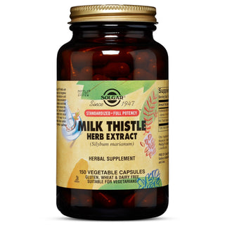 Solgar Milk Thistle Herb Extract, 150 Vegetable Capsules