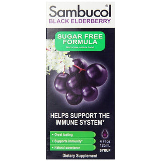 Sambucol Black Elderberry Syrup, Sugar Free Formula - 4 Oz