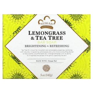 Nubian Heritage Bar Soap Lemongrass And Tea Tree - 5 Oz