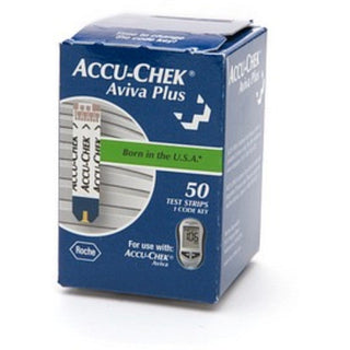 Accu-Chek Aviva Plus Diabetic Test Strips for Aviva Meters, 50 ct Box
