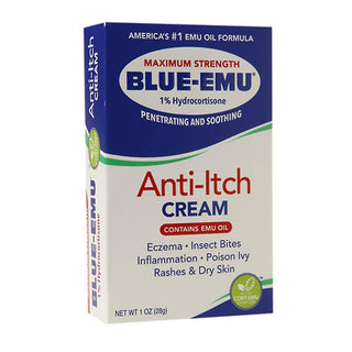 Blue-Emu Maximum Strength 1% Hydrocortisone Anti-Itch Cream, 1 Oz