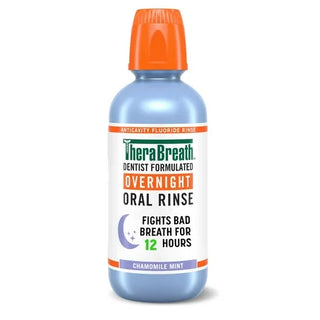 TheraBreath Overnight Mouthwash Chamomile Mint Flavor Alcohol Free 16 fl oz