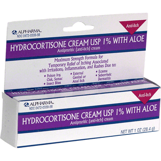 Alpharma Actavis Hydrocortisone Cream 1% With Aloe - 1 Oz