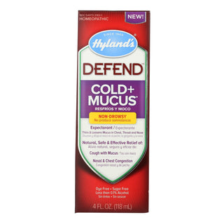 Hyland's Homepathic Cold And Mucus - Defend - 4 Fl Oz