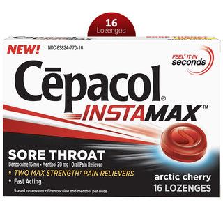 Cepacol Sore Throat, Max Strength, Lozenges, Arctic Cherry