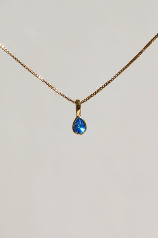 TEARDROP BEZEL BIRTHSTONE CHARM