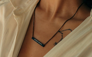 Handwriting Plate Necklace