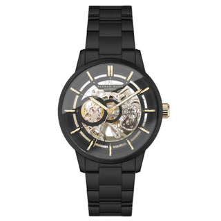 Alfred Sung Automatic III Black Skeleton Dial Black Bracelet Men's watch