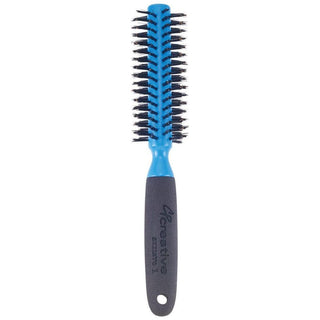Azzurro Wood  Barrel Round Boar Bristle Hair Brush