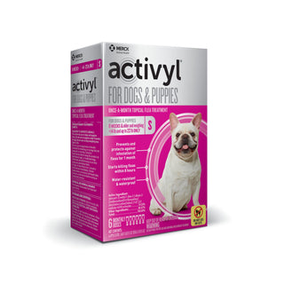 ACTIVYL Spot-On Flea Treatment for Small Dogs (14–22 lbs), 3 Doses