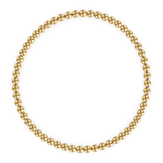 3MM Gold Ball Bracelet