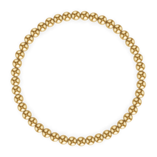 4MM Gold Ball Anklet