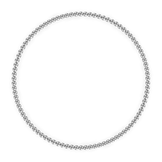 2 mm Silver Ball Bracelet