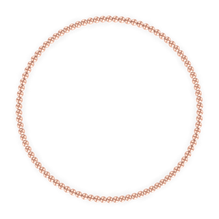 2MM Rose Gold Ball Bracelet