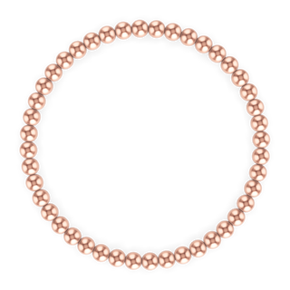 4MM Rose Gold Ball Bracelet