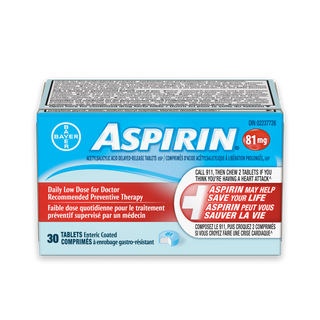ASPIRIN 81 MG LOW DOSE EC TAB