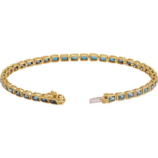 Azur Émeraude Topaz Line Bracelet